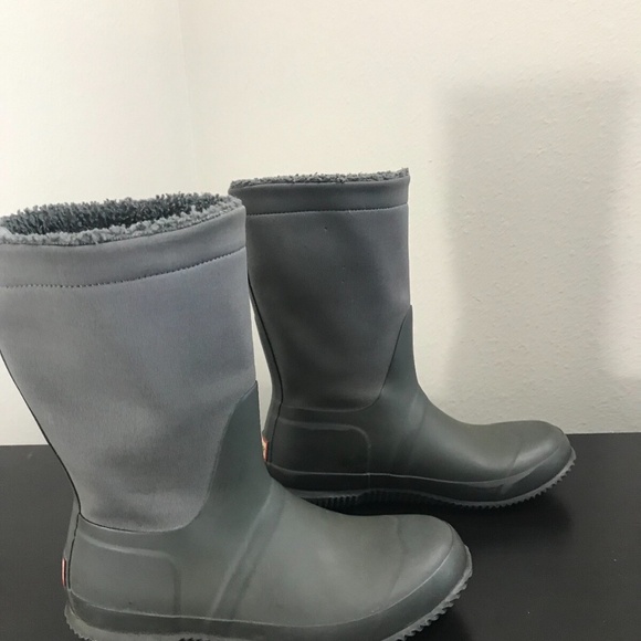 Hunter Original Women's Insulated Slipper Boot Dark Olive Green Size 5 $145 - Picture 2 of 12